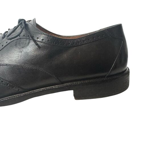 Salvatore Ferragamo Made in Italy Black Calfskin Leather Wingtips Oxfords 11D main image 14